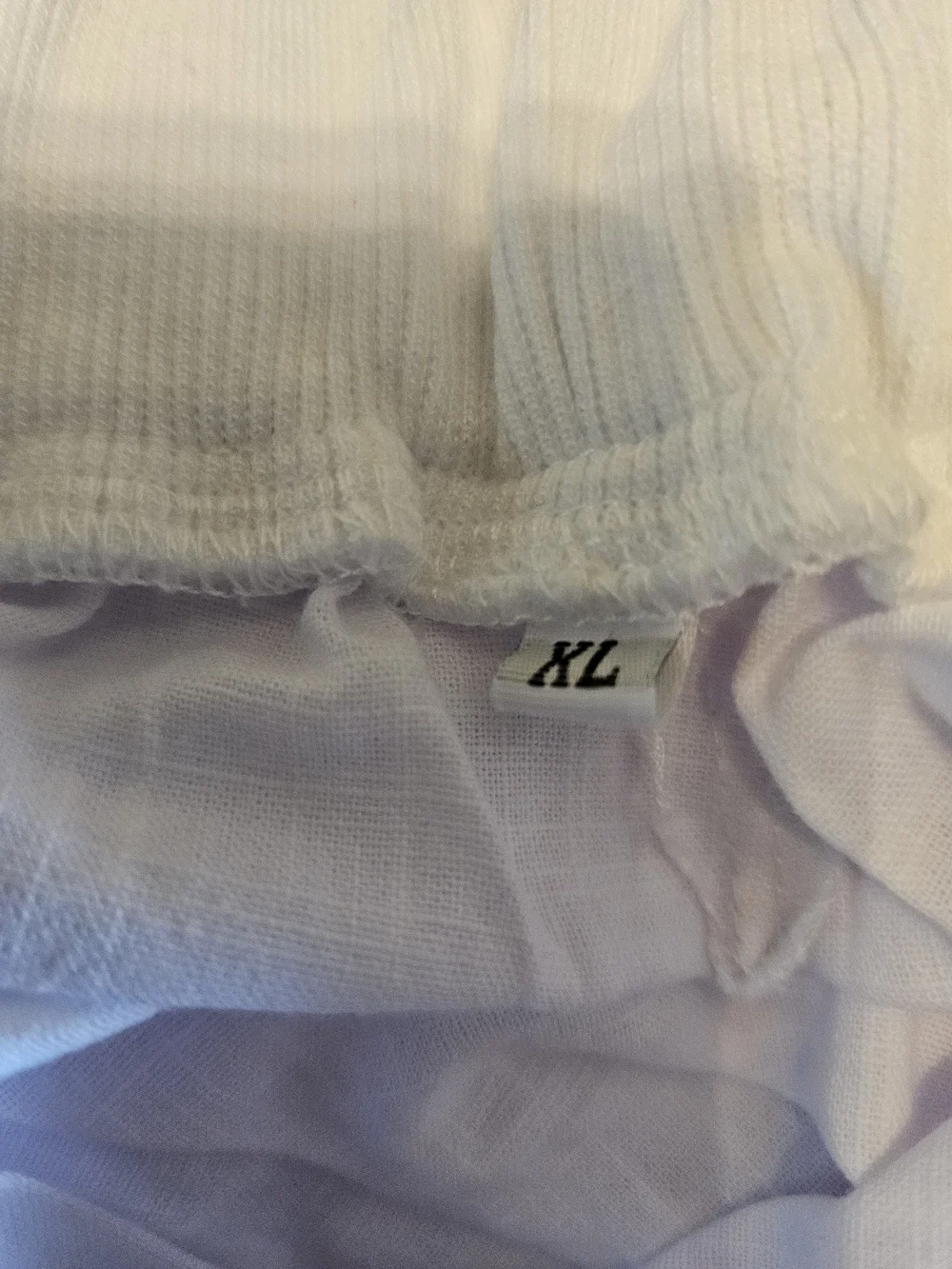 White Cotton Drawstring Skirt